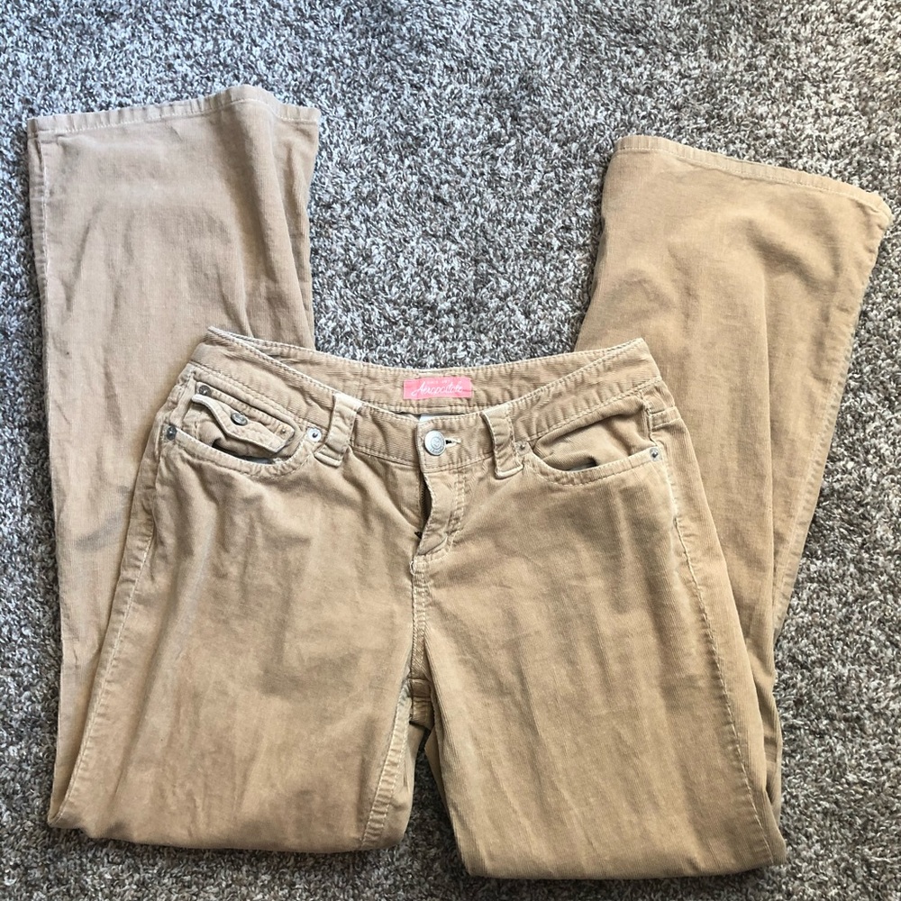 Corduroy tan bell bottom pants